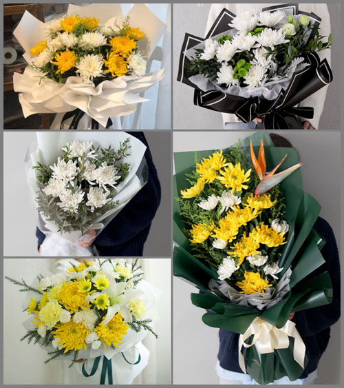 河北沧州沧县仵龙堂乡白事花束代送